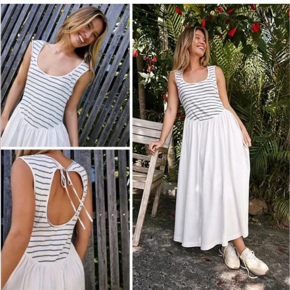 Free people Alana open back  dress